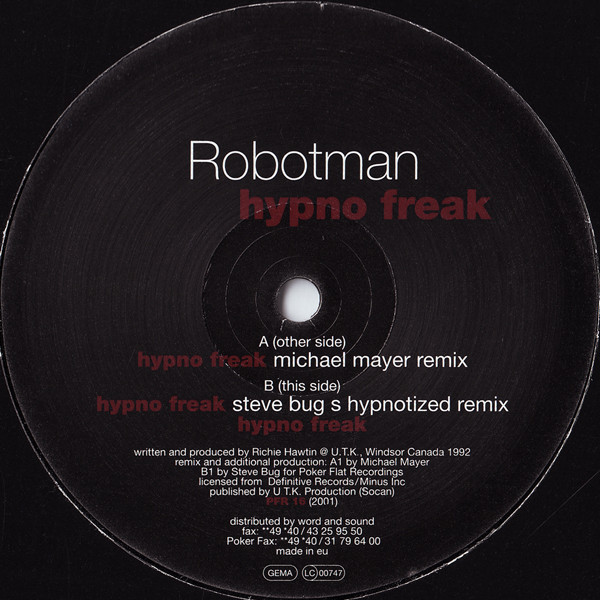 Robotman - Hypno Freak | Poker Flat Recordings (PFR 16)