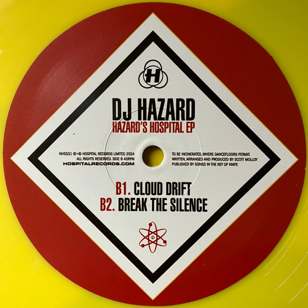 DJ Hazard - Hazard’s Hospital EP | Hospital Records (NHS531) - 2 DJ Hazard - Hazard’s Hospital EP | Hospital Records (NHS531) - 2