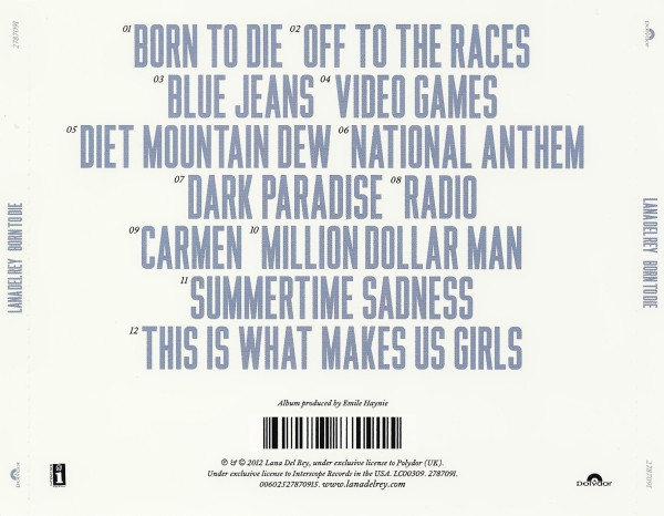 Lana Del Rey - Born To Die | Polydor (2787091) - 2