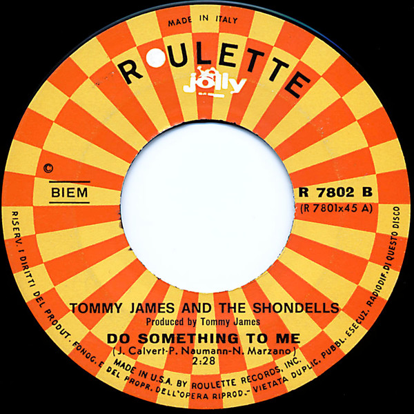 Tommy James & The Shondells - Crimson And Clover | Roulette (R 7802) - 4