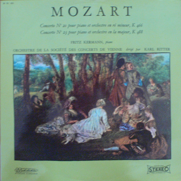 Wolfgang Amadeus Mozart - Fritz Kermann , Orchester Der Wiener Konzertvereinigung , Karl Ritter - Concerto N° 20 Pour Piano Et Orchestre En Ré Mineur, K 466 / Concerto N° 23 Pour Piano Et Orchestre En La Majeur, K 488 | Musidisc (30 RC 835)