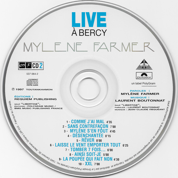 Mylène Farmer - Live À Bercy | Polydor (537 064 - 2) - 4