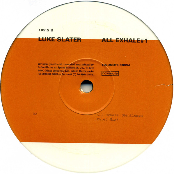 Luke Slater - All Exhale # 1 | NovaMute (12NOMU79) - 4