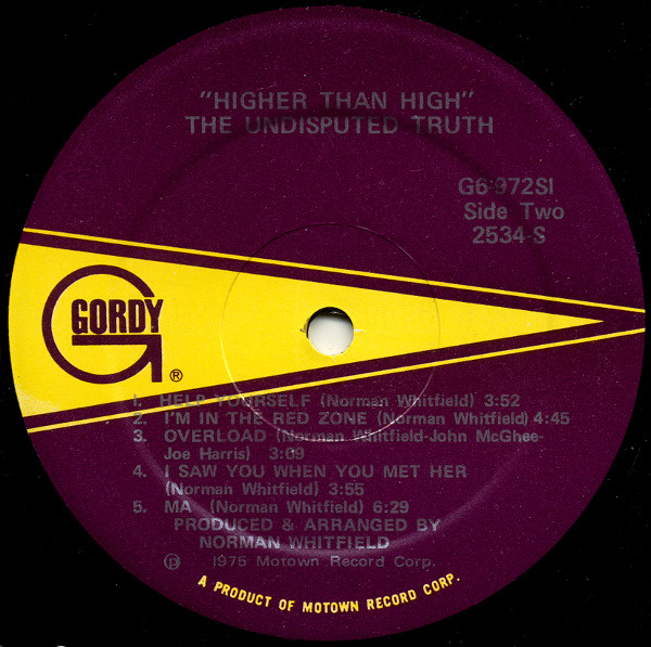 The Undisputed Truth - Higher Than High | Gordy (G6-972S1) - 4 The Undisputed Truth - Higher Than High | Gordy (G6-972S1) - 4