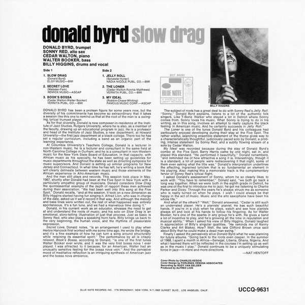 Donald Byrd - Slow Drag | Blue Note (UCCQ-9631) - 4