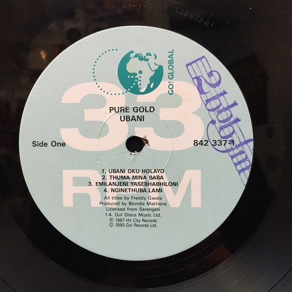 Pure Gold - Ubani | Go! Discs (842 337 1) - 3