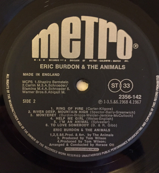 Eric Burdon And The Animals