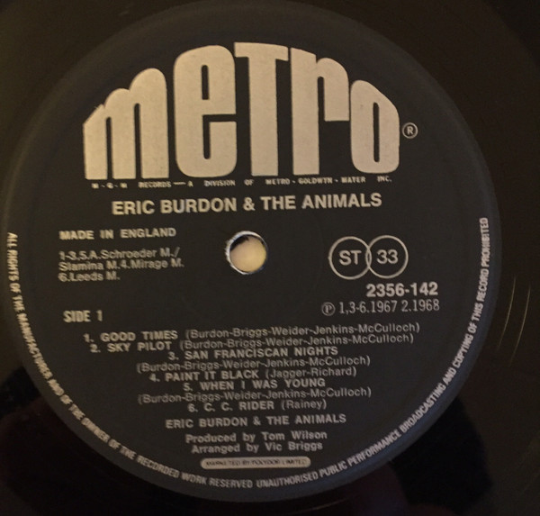 Eric Burdon And The Animals