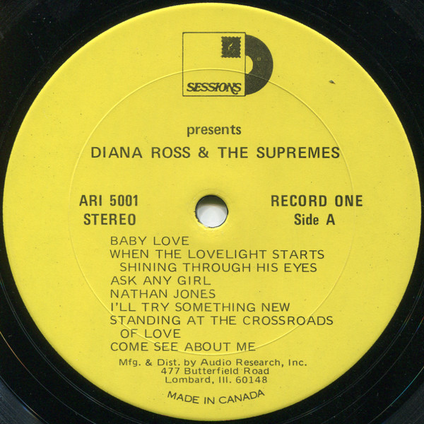 The Supremes - Sessions Presents Diana Ross & The Supremes | Sessions (ARI 5001) - 3 The Supremes - Sessions Presents Diana Ross & The Supremes | Sessions (ARI 5001) - 3