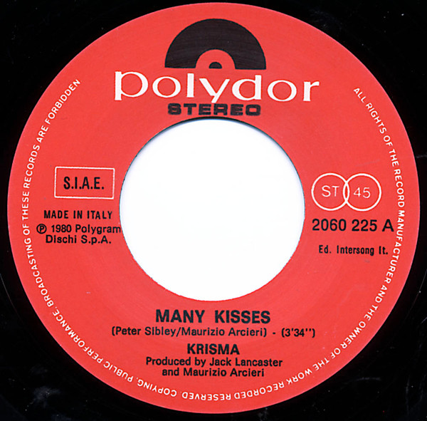 Krisma - Many Kisses | Polydor (2060225) - 3