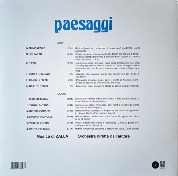 M. Zalla - Paesaggi | Four Flies Records (FLIES 52B) - 2