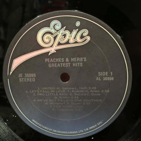 Peaches & Herb - Greatest Hits | Epic (JE 36099) - 4 Peaches & Herb - Greatest Hits | Epic (JE 36099) - 4