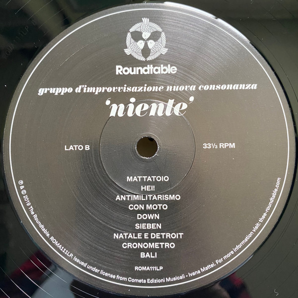 Gruppo di Improvvisazione Nuova Consonanza - Niente LP | The Omni Recording Corporation (ROMA111LP) - 4 Gruppo di Improvvisazione Nuova Consonanza - Niente LP | The Omni Recording Corporation (ROMA111LP) - 4