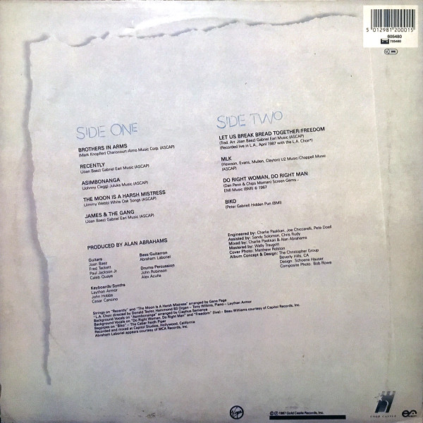 Joan Baez - Recently | Virgin (605480) - main
