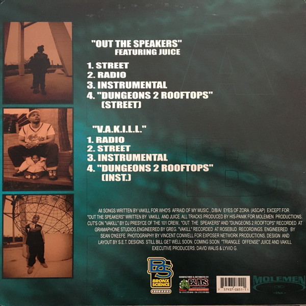 Vakill - Out The Speakers | Bronx Science Recordings (BDS-851) - 2 Vakill - Out The Speakers | Bronx Science Recordings (BDS-851) - 2