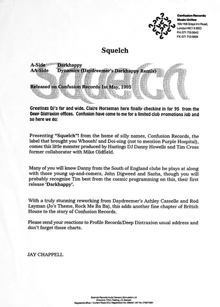 Squelch - Darkhappy / Dynamics | Confusion Records (CON 45) - 3 Squelch - Darkhappy / Dynamics | Confusion Records (CON 45) - 3