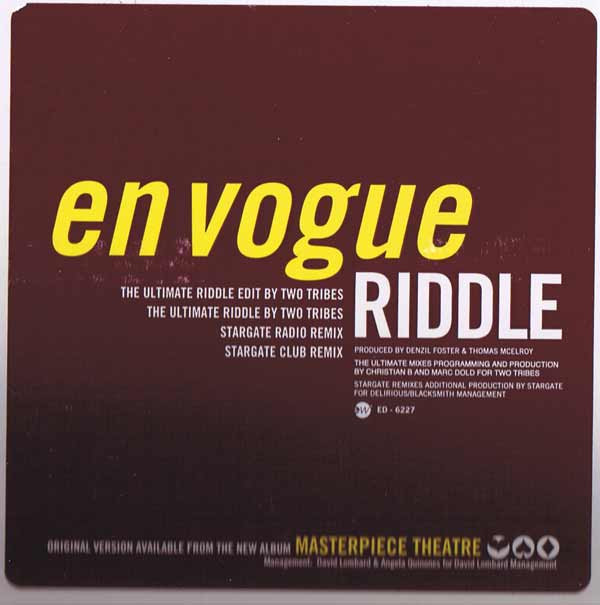 En Vogue - Riddle | Elektra (ED-6227) - main