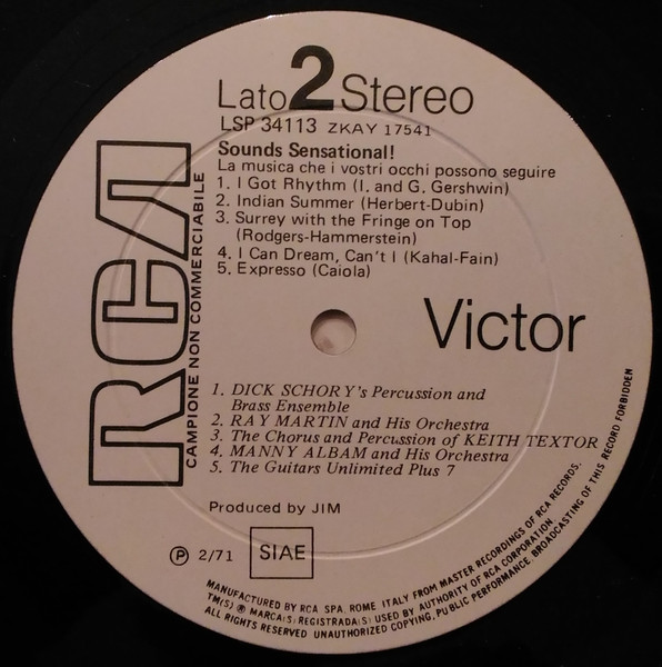 Various - Sounds Sensational! | RCA Victor (LSP 34113) - 4