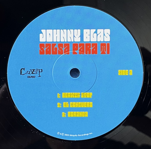Johnny Blas - Salsa Para Ti | Ubiquity Recordings, Inc. (CBLP047) - 3