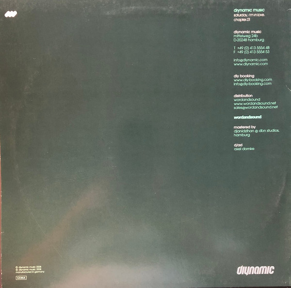 Various - Saturday, I'm In Love (Chapter.01), Part.02 | Diynamic Music (DIYNAMIC021) - 2 Various - Saturday, I'm In Love (Chapter.01), Part.02 | Diynamic Music (DIYNAMIC021) - 2