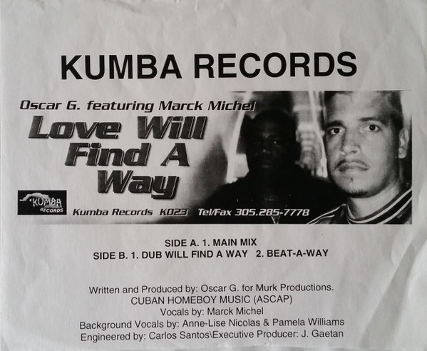 Oscar Gaetan Featuring Marck Michel - Love Will Find A Way | Kumba Records (K023) - main Oscar Gaetan Featuring Marck Michel - Love Will Find A Way | Kumba Records (K023) - main