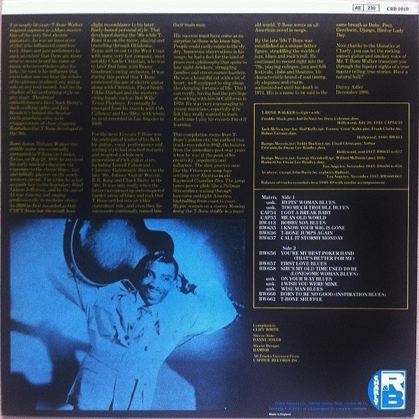T-Bone Walker - T-Bone Jumps Again | Charly R&B (CRB 1019) - 2 T-Bone Walker - T-Bone Jumps Again | Charly R&B (CRB 1019) - 2