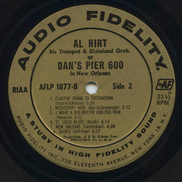 Al Hirt - Swingin' Dixie! (At Dan's Pier 600 In New Orleans) | Audio Fidelity (AFLP 1877) - 4 Al Hirt - Swingin' Dixie! (At Dan's Pier 600 In New Orleans) | Audio Fidelity (AFLP 1877) - 4