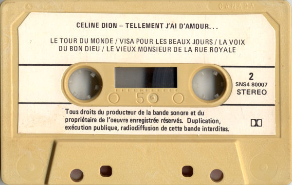 Céline Dion - Tellement J'Ai D'Amour... | Saisons (SNS4 80007) - 4 Céline Dion - Tellement J'Ai D'Amour... | Saisons (SNS4 80007) - 4