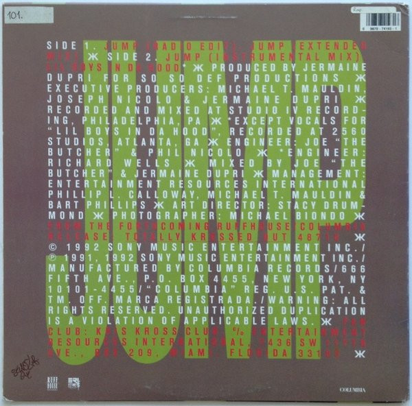 Kris Kross - Jump | Ruffhouse Records (44 74193) - 2
