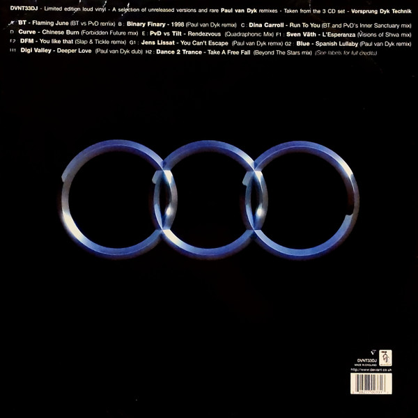 Paul van Dyk - Vorsprung Dyk Technik - Remixes 92-98 | Deviant Records (DVNT33DJ) - 2 Paul van Dyk - Vorsprung Dyk Technik - Remixes 92-98 | Deviant Records (DVNT33DJ) - 2