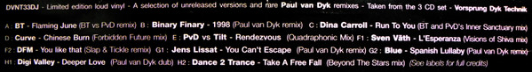 Paul van Dyk - Vorsprung Dyk Technik - Remixes 92-98 | Deviant Records (DVNT33DJ) - 3 Paul van Dyk - Vorsprung Dyk Technik - Remixes 92-98 | Deviant Records (DVNT33DJ) - 3