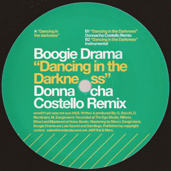 Boogie Drama - Dancing In The Darkness | Was Not Was (WNW011) - 2