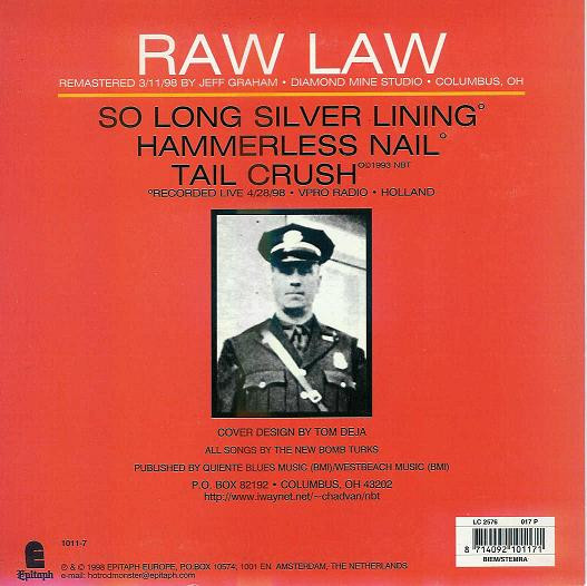 The New Bomb Turks - Raw Law | Epitaph (1011-7) - 2 The New Bomb Turks - Raw Law | Epitaph (1011-7) - 2