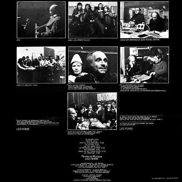 Léo Ferré - Amour Anarchie Ferré 70 | Barclay (80 417) - 3 Léo Ferré - Amour Anarchie Ferré 70 | Barclay (80 417) - 3