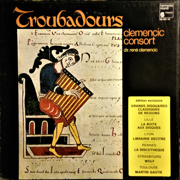 Clemencic Consort Dir. René Clemencic - Troubadours | Harmonia Mundi (HM 396-98) - main