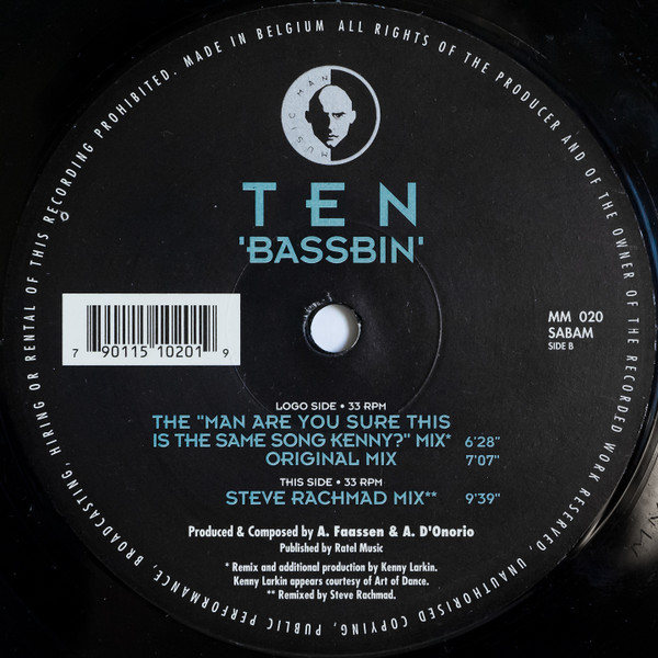 Ten - Bassbin | Music Man Records (MM 020)