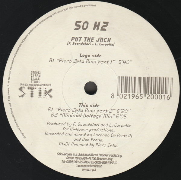 50 Hz - Put The Jack | Stik Records (STK 033) - 3 50 Hz - Put The Jack | Stik Records (STK 033) - 3