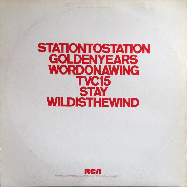 David Bowie - Station To Station | RCA (APL1-1327) - 2 David Bowie - Station To Station | RCA (APL1-1327) - 2