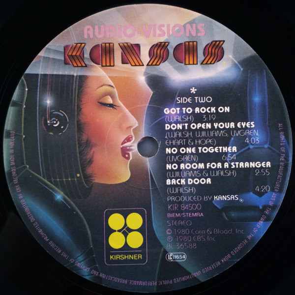Kansas - Audio Visions | Kirshner (KIR 84500) - 3