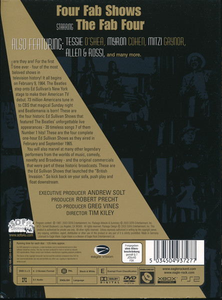 The Beatles - The Four Complete Historic Ed Sullivan Shows Featuring The Beatles | Eagle Vision (EREDV372) - 4 The Beatles - The Four Complete Historic Ed Sullivan Shows Featuring The Beatles | Eagle Vision (EREDV372) - 4