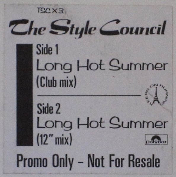 The Style Council - Long Hot Summer | Polydor (TSCX3) - 3 The Style Council - Long Hot Summer | Polydor (TSCX3) - 3