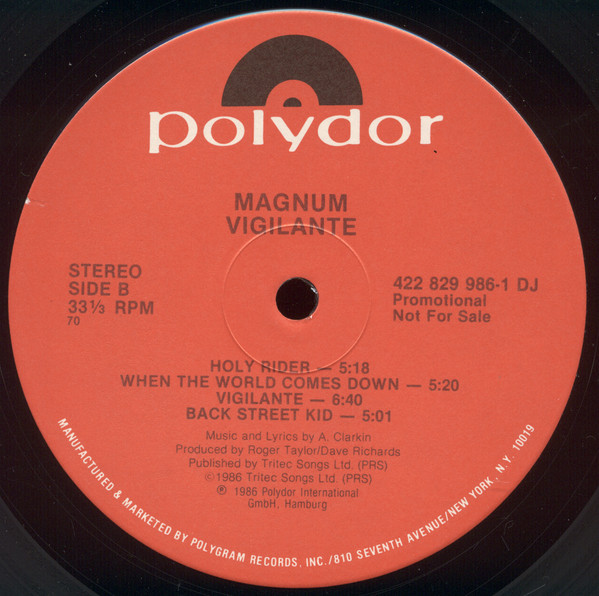 Magnum - Vigilante | Polydor (829 986-1 Y-1) - 4