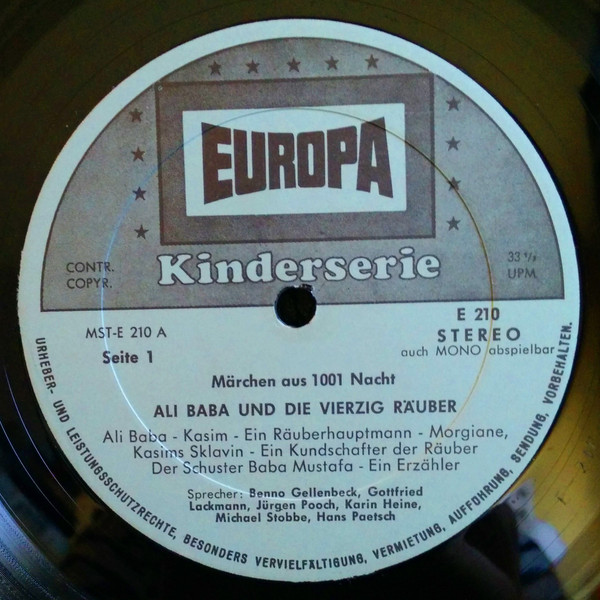 Various - Märchen Aus 1001 Nacht - Ali Baba Und Die Vierzig Räuber / Aladdin Und Die Wunderlampe | Europa (E 210) - 3
