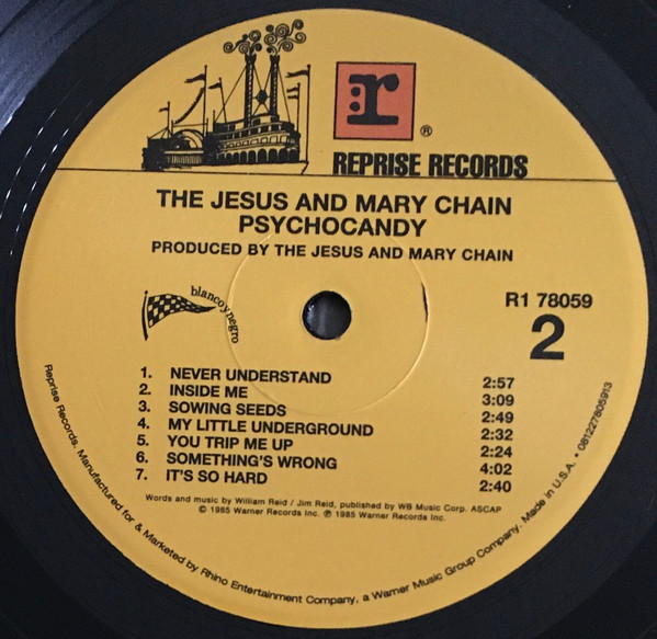 The Jesus And Mary Chain - Psychocandy | Reprise Records (R1 78059) - 3