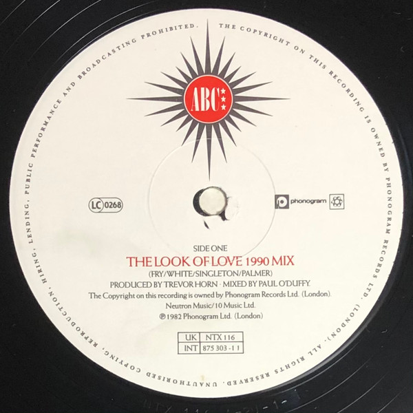 ABC - The Look Of Love (1990 Mix) | Neutron Records (NTX 116) - 2 ABC - The Look Of Love (1990 Mix) | Neutron Records (NTX 116) - 2