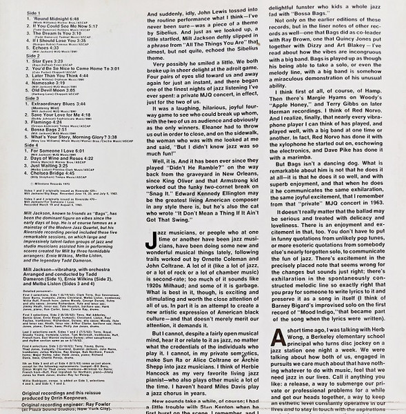 Milt Jackson - Big Band Bags | Milestone (S 66.040) - 3