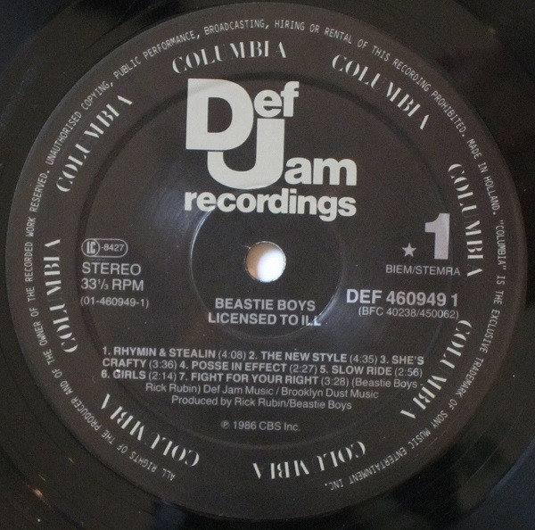 Beastie Boys - Licensed To Ill | Def Jam Recordings (DEF 460949 1) - 3