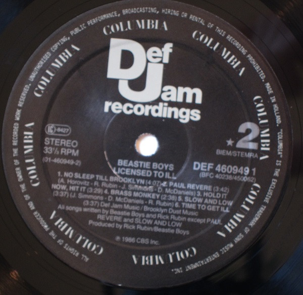 Beastie Boys - Licensed To Ill | Def Jam Recordings (DEF 460949 1) - 4