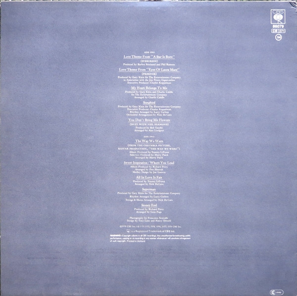 Barbra Streisand - Barbra Streisand's Greatest Hits Volume 2 | CBS (CBS 86079) - 2 Barbra Streisand - Barbra Streisand's Greatest Hits Volume 2 | CBS (CBS 86079) - 2