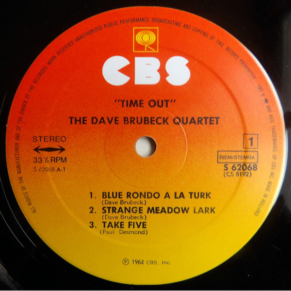 The Dave Brubeck Quartet - Time Out | CBS (S 62068) - 4 The Dave Brubeck Quartet - Time Out | CBS (S 62068) - 4